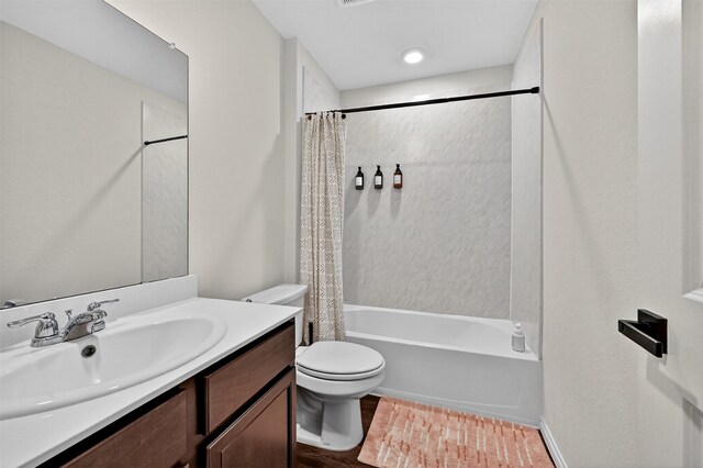 2806 Peony Dr, Sherman, TX 75092 - bathroom featuring vanity and shower / bath combination with curtain