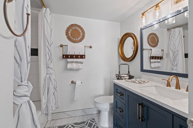 825 W Harwood Rd Unit A, Hurst, TX 76054 - bathroom featuring vanity and marble finish floors