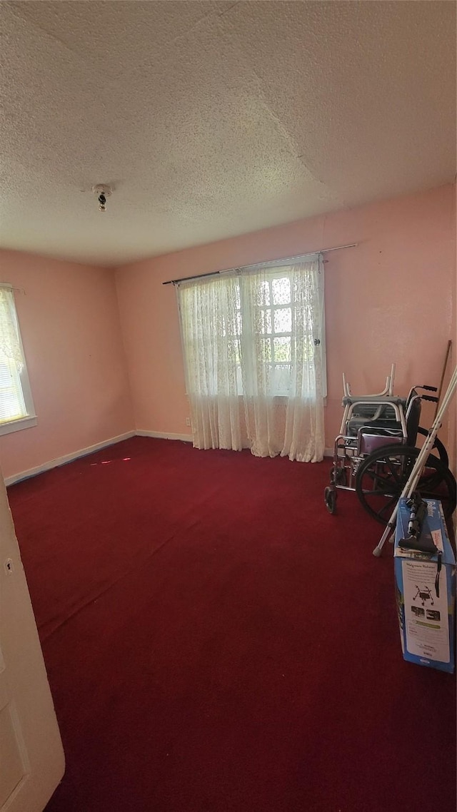 401 Lawrence Ave, Terrell, TX 75160 - carpeted spare room featuring a textured ceiling