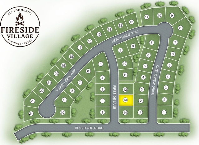 3704 Fireside Ln, Mckinney, TX 75071 - map / location