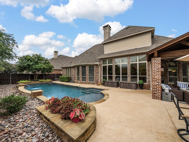 3309 Laurel Fork Dr, Mckinney, TX 75070 - view of pool featuring a fenced backyard and a patio