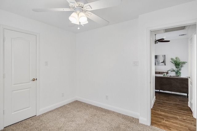4901 Marcus Dr, Flower Mound, TX 75028 - empty room featuring a ceiling fan and carpet flooring