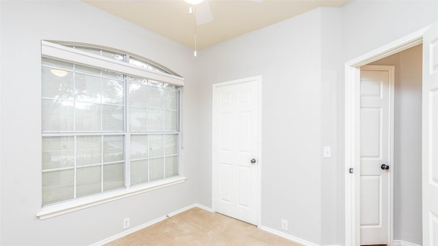 2512 Woodhaven Dr, Flower Mound, TX 75028 - empty room featuring light colored carpet and a ceiling fan