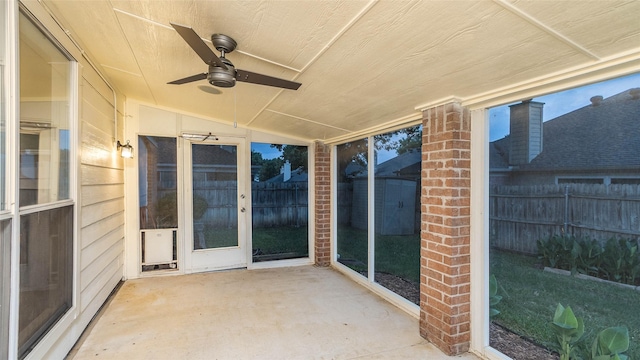 2512 Woodhaven Dr, Flower Mound, TX 75028 - view of patio with ceiling fan