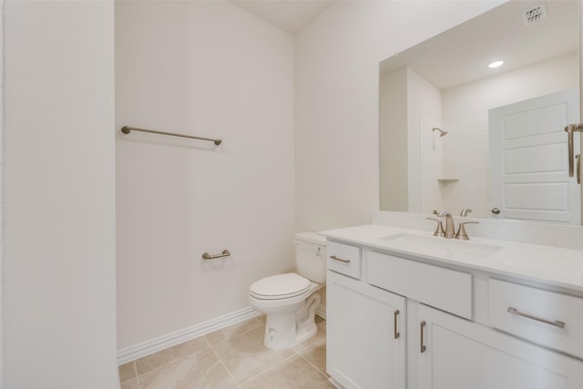 1502 Salem Dr, Forney, TX 75126 - full bath with vanity, a shower, and tile patterned flooring
