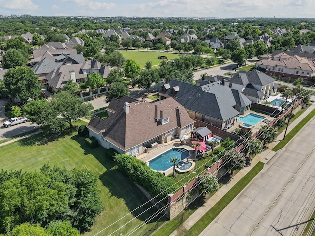2305 Castle Creek Dr, Mansfield, TX 76063 - aerial perspective of suburban area with a pool area