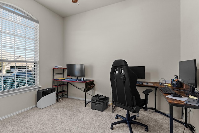 5201 Datewood Ln, Mckinney, TX 75071 - office space with carpet flooring and ceiling fan