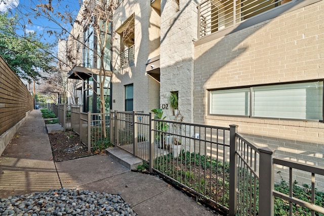 4111 Newton Ave Unit 2, Dallas, TX 75219 - doorway to property with brick siding