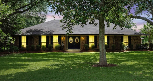 112 Rolling Meadow Ln, Bossier City, LA 71112 - view of front of home featuring a front lawn and brick siding