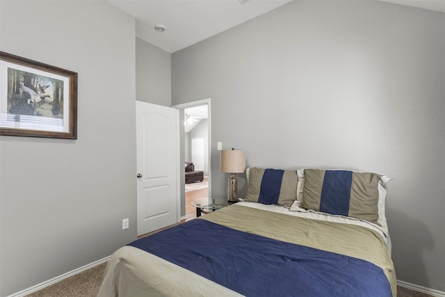 1732 Jasmine Trl, Savannah, TX 76227 - bedroom with lofted ceiling and carpet