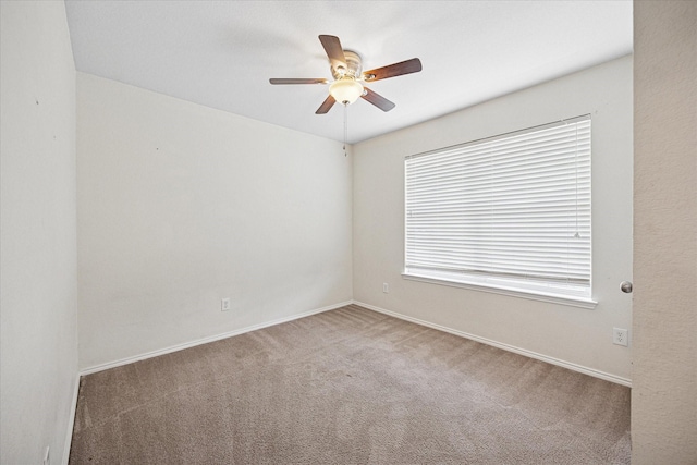 330 Broken Bow, Krum, TX 76249 - spare room with ceiling fan and carpet floors