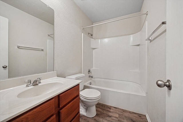 330 Broken Bow, Krum, TX 76249 - full bath with wood finished floors, bathing tub / shower combination, and vanity