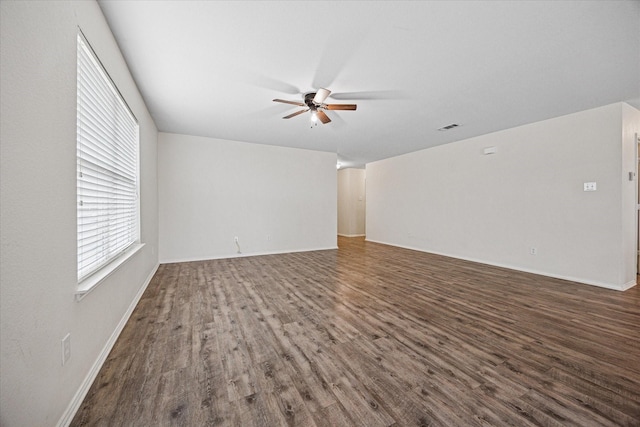 330 Broken Bow, Krum, TX 76249 - unfurnished room with a ceiling fan and wood finished floors