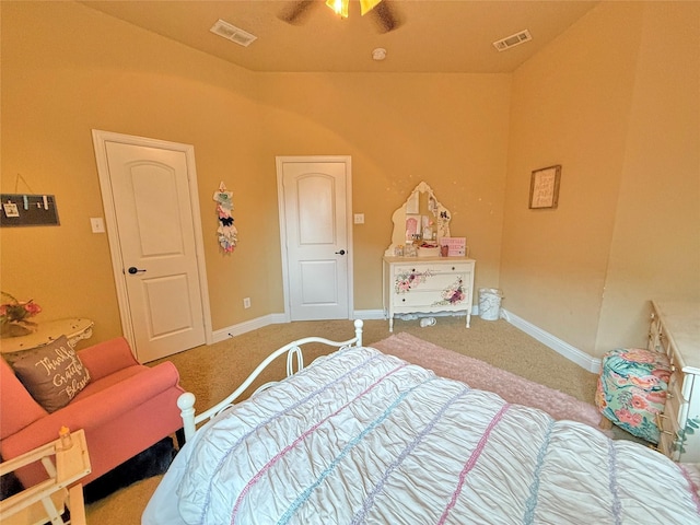 14249 Fall Harvest Dr, Frisco, TX 75033 - carpeted bedroom featuring baseboards and lofted ceiling