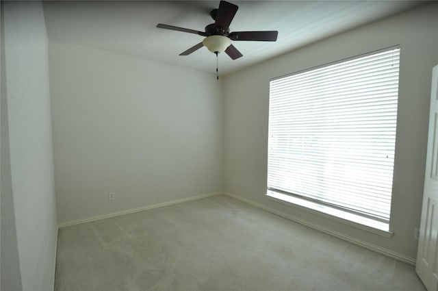 1120 Surrey Ln, Allen, TX 75013 - empty room with light colored carpet and a ceiling fan