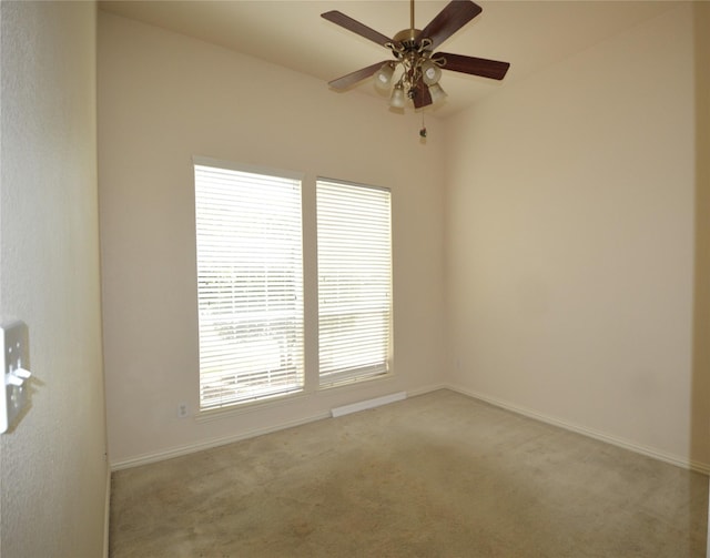 1120 Surrey Ln, Allen, TX 75013 - spare room featuring carpet and a ceiling fan
