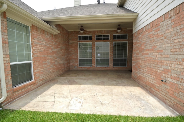 1120 Surrey Ln, Allen, TX 75013 - view of patio / terrace featuring ceiling fan
