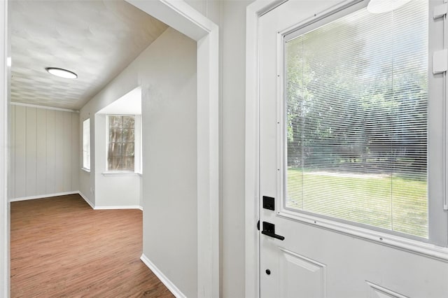 324 Jasmine Ct, Burleson, TX 76028 - entryway featuring baseboards and wood finished floors