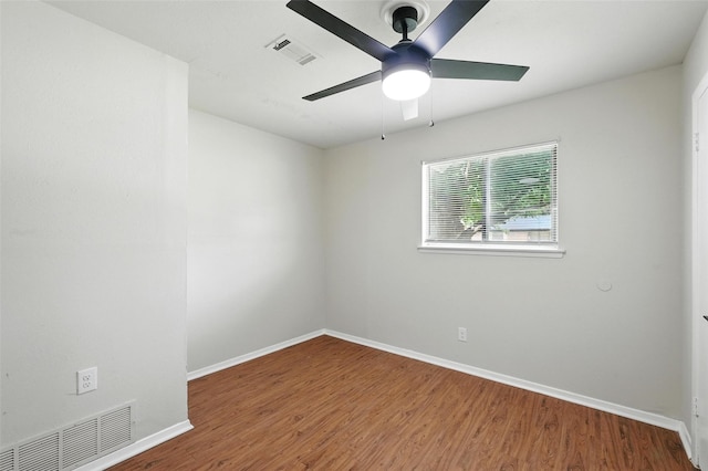 324 Jasmine Ct, Burleson, TX 76028 - spare room with wood finished floors and ceiling fan