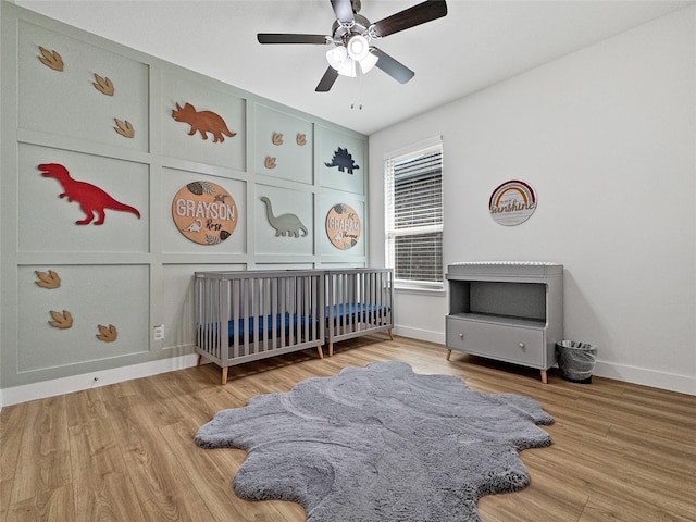 3978 Sidney Ln, Heath, TX 75126 - bedroom featuring wood finished floors and ceiling fan