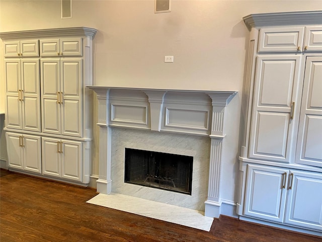 4139 Herschel Ave, Dallas, TX 75219 - detailed view of a high end fireplace and wood finished floors