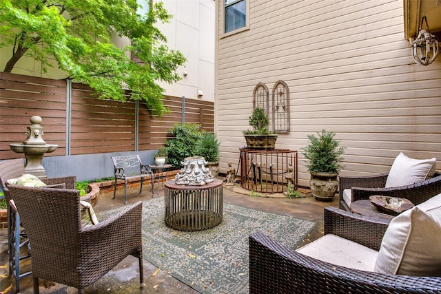 4139 Herschel Ave, Dallas, TX 75219 - view of patio with an outdoor hangout area