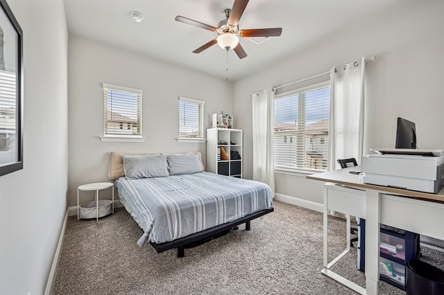 420 Waterscape Dr Unit 1237, Lake Dallas, TX 75065 - carpeted bedroom featuring multiple windows and an office area
