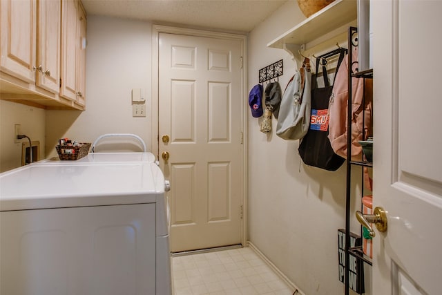 18423 Rain Dance Trl, Dallas, TX 75252 - washroom featuring cabinet space and washer and dryer