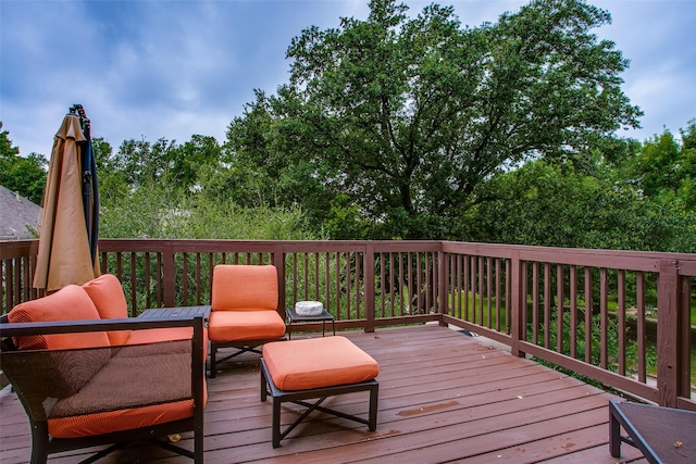 18423 Rain Dance Trl, Dallas, TX 75252 - view of deck