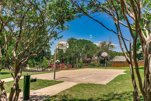 18423 Rain Dance Trl, Dallas, TX 75252 - view of sport court featuring community basketball court