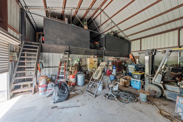 139 County Road 376, Lott, TX 76656 - garage featuring metal wall
