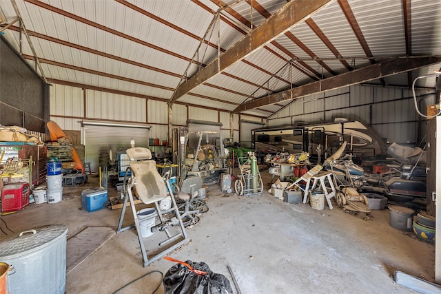 139 County Road 376, Lott, TX 76656 - garage with metal wall