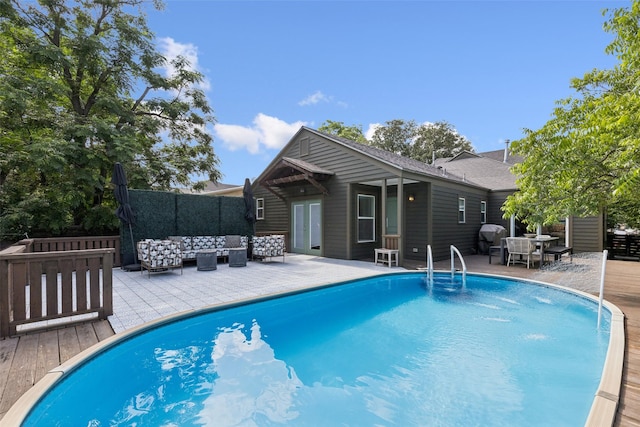 1635 Taft St, Dallas, TX 75208 - outdoor pool featuring outdoor lounge area, a deck, and a patio