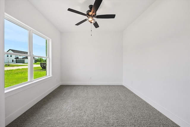 5150 Fox Trot Ln, Caddo Mills, TX 75135 - carpeted spare room featuring a ceiling fan and baseboards