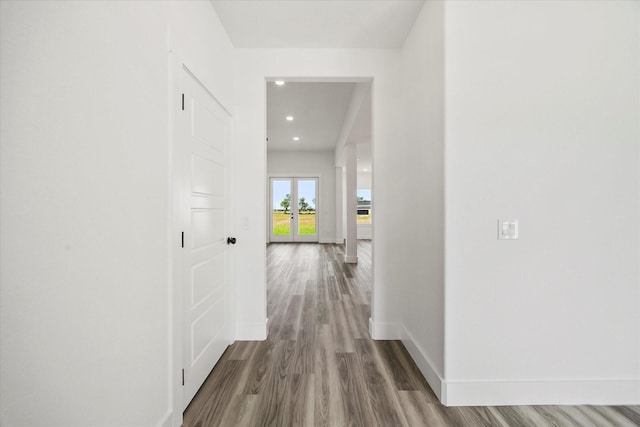 5150 Fox Trot Ln, Caddo Mills, TX 75135 - hallway with wood finished floors and recessed lighting
