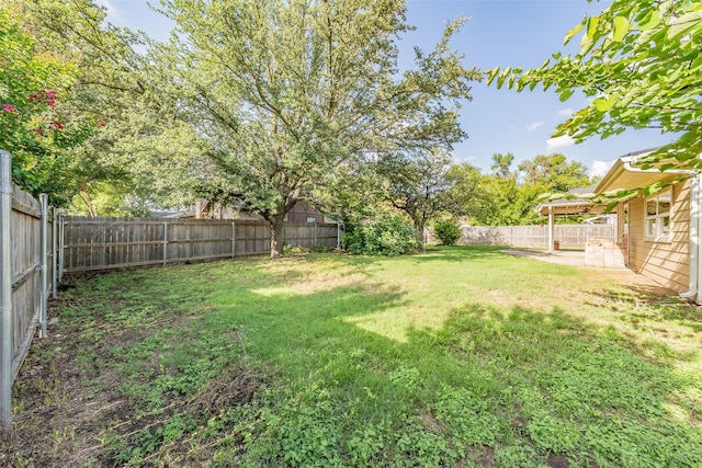 5105 French Wood Dr, Arlington, TX 76016 - fenced backyard featuring a patio area