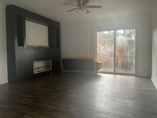 1814 E Belt Line Rd, Carrollton, TX 75006 - empty room featuring wood finished floors and ceiling fan