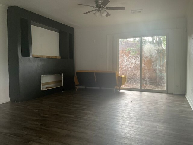 1814 E Belt Line Rd, Carrollton, TX 75006 - empty room featuring wood finished floors and ceiling fan