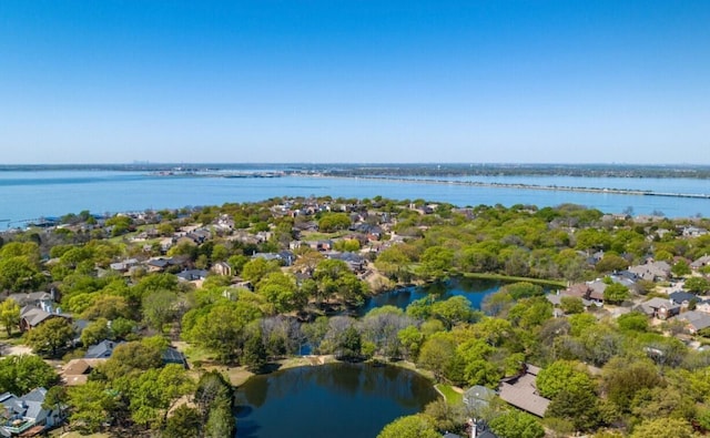 114 Mischief Ln, Rockwall, TX 75032 - aerial overview of property's location with a nearby body of water and nearby suburban area