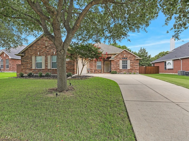 1597 Sweetbriar Dr, Allen, TX 75002 - view of front of house featuring driveway, brick siding, and an attached garage