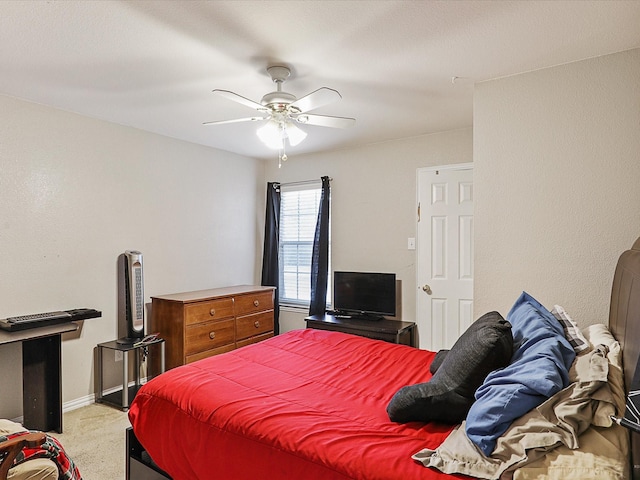 1597 Sweetbriar Dr, Allen, TX 75002 - bedroom with light carpet and a ceiling fan