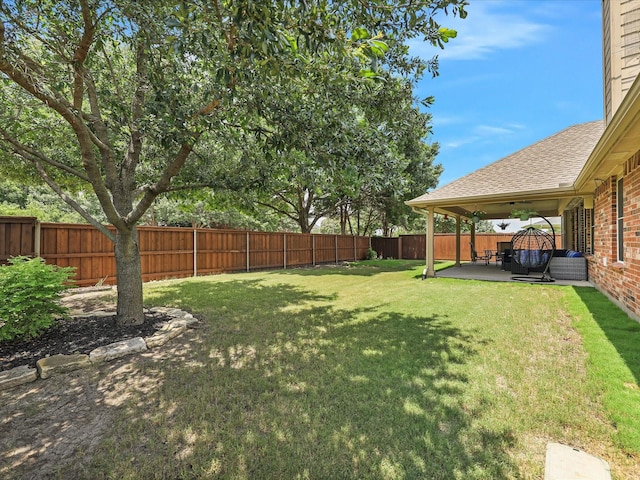 1597 Sweetbriar Dr, Allen, TX 75002 - fenced backyard with a patio