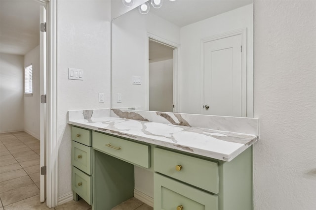 212 Timberlake Dr, Azle, TX 76020 - bathroom with vanity and tile patterned floors