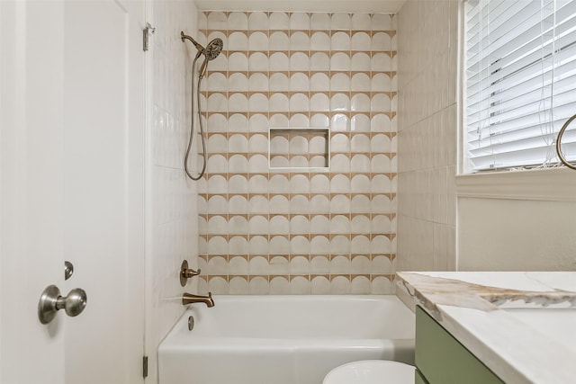 212 Timberlake Dr, Azle, TX 76020 - bathroom with vanity and shower / washtub combination