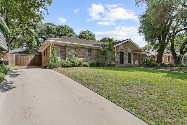 212 Timberlake Dr, Azle, TX 76020 - mid-century inspired home with concrete driveway and brick siding