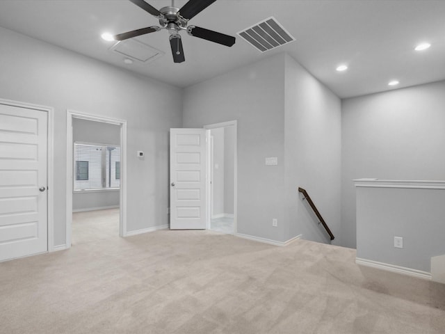 324 Nursery Ln, Fort Worth, TX 76114 - carpeted spare room featuring recessed lighting and ceiling fan