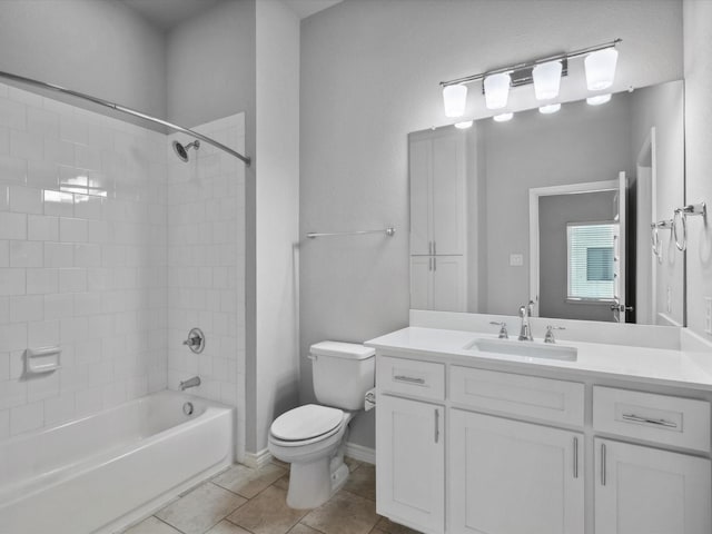 324 Nursery Ln, Fort Worth, TX 76114 - full bathroom with vanity, shower / bathtub combination, and tile patterned floors