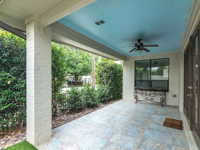 324 Nursery Ln, Fort Worth, TX 76114 - view of patio featuring a ceiling fan
