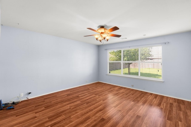 108 Bear Trl, Waxahachie, TX 75165 - empty room featuring wood finished floors and a ceiling fan