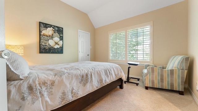 2741 Barrington Dr, Plano, TX 75093 - carpeted bedroom featuring vaulted ceiling and baseboards